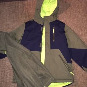 Children’s Place Coat with fleece removable jacket